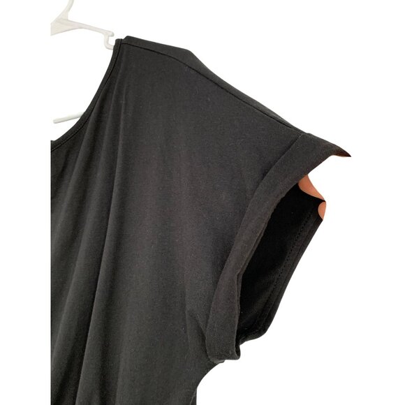 Shein Black Dolman Sleeve Romper L Casual Relaxed Shorts RAA10421 Summer - Picture 3 of 7